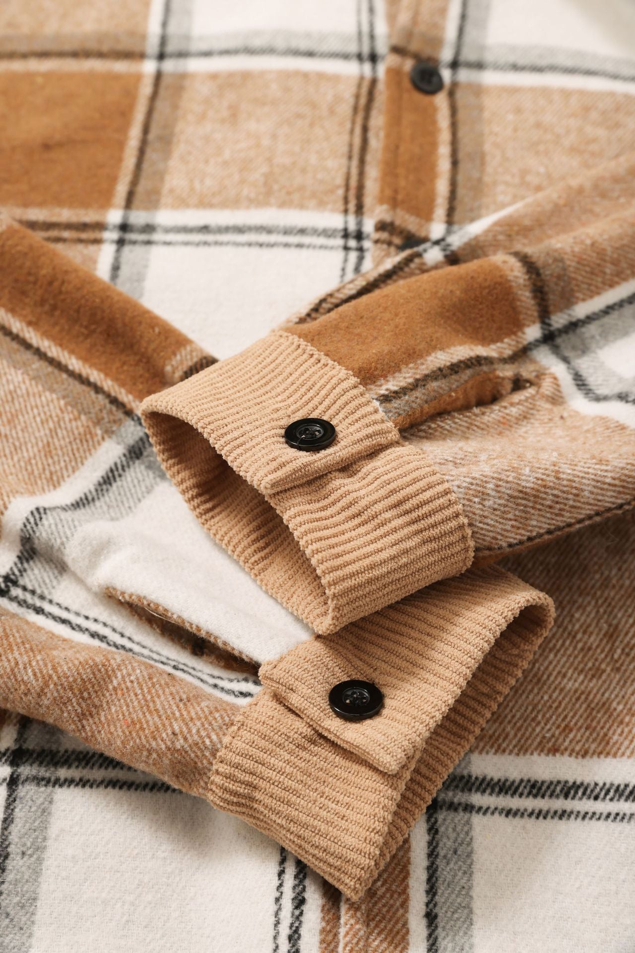 Fashion Men's Retro Outerwear Brushed Shirt Coat - Elora Moda