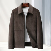 Men's Jacket Lapel Casual Coat Middle - age - Elora Moda