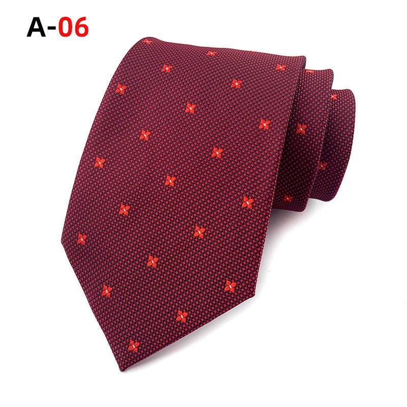 European And American Paisley Polyester Jacquard Men's Tie - Elora Moda