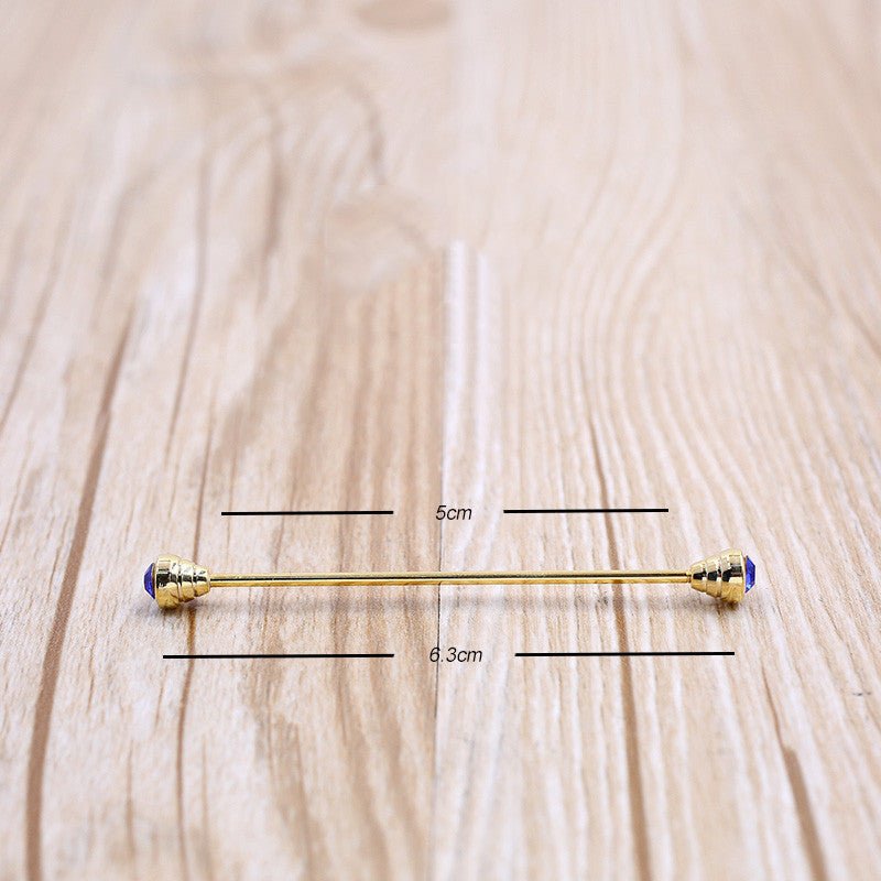 Man business horse wedding Guoming groom graduation interview tie pin stick buckle - Elora Moda