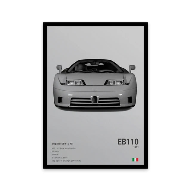 Car Wall Art Canvas - Elora Moda