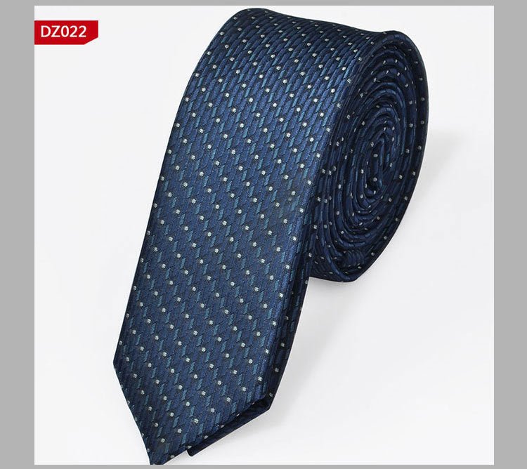 British Style Polyester Yarn Dyed Male 5cm Narrow Tie - Elora Moda