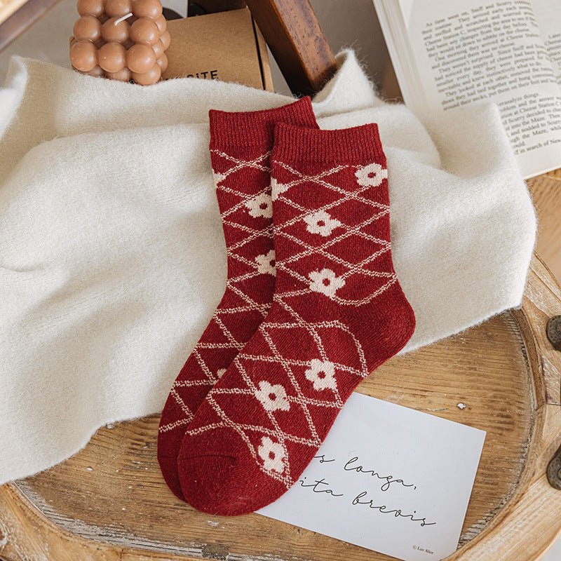 Printing Keep Warm Winter Women Socks - Elora Moda