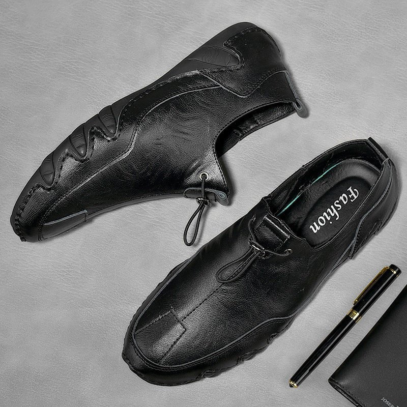 Men's Plus Size Sports Genuine Leather Leather Shoes - Elora Moda