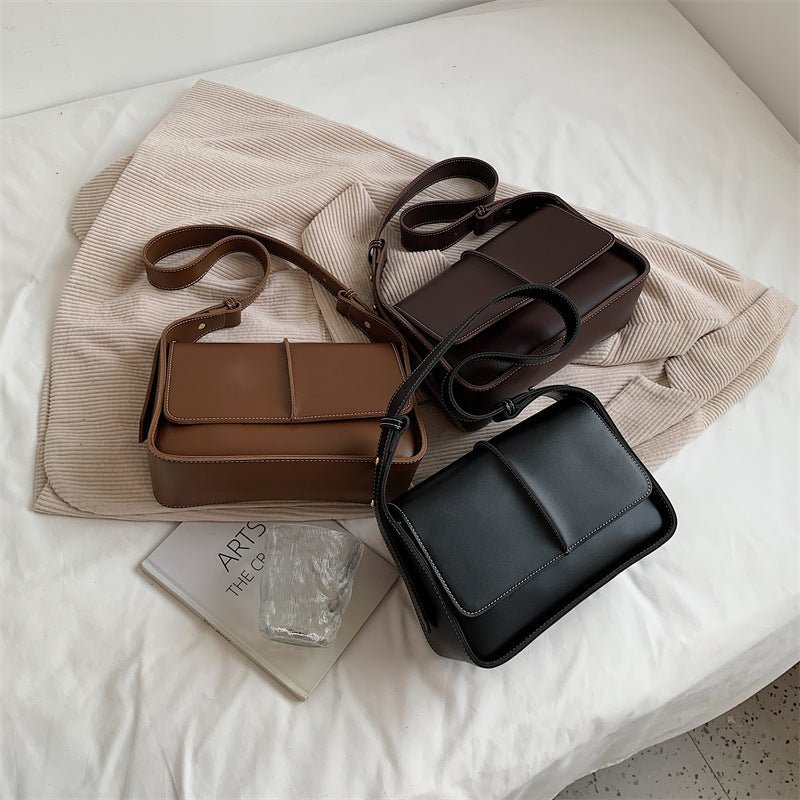 Retro Textured Shoulder Bag Women Underarm - Elora Moda