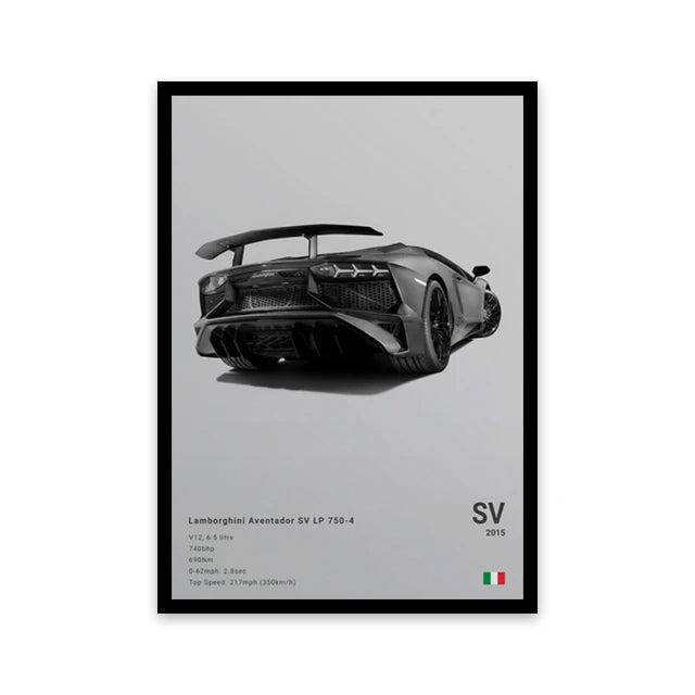 Car Wall Art Canvas - Elora Moda