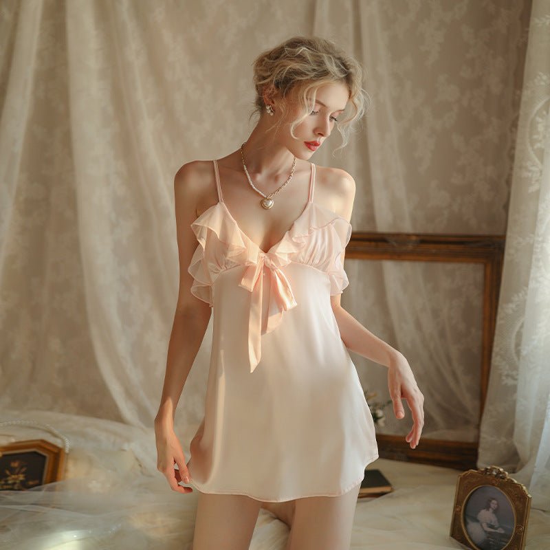 Deep V - strap Butterfly Condensation Back Lingerie - Elora Moda