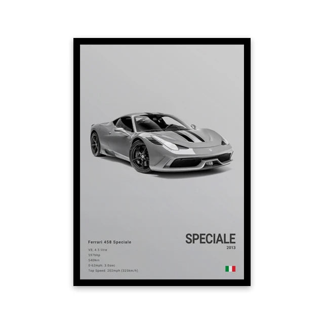 Car Wall Art Canvas - Elora Moda