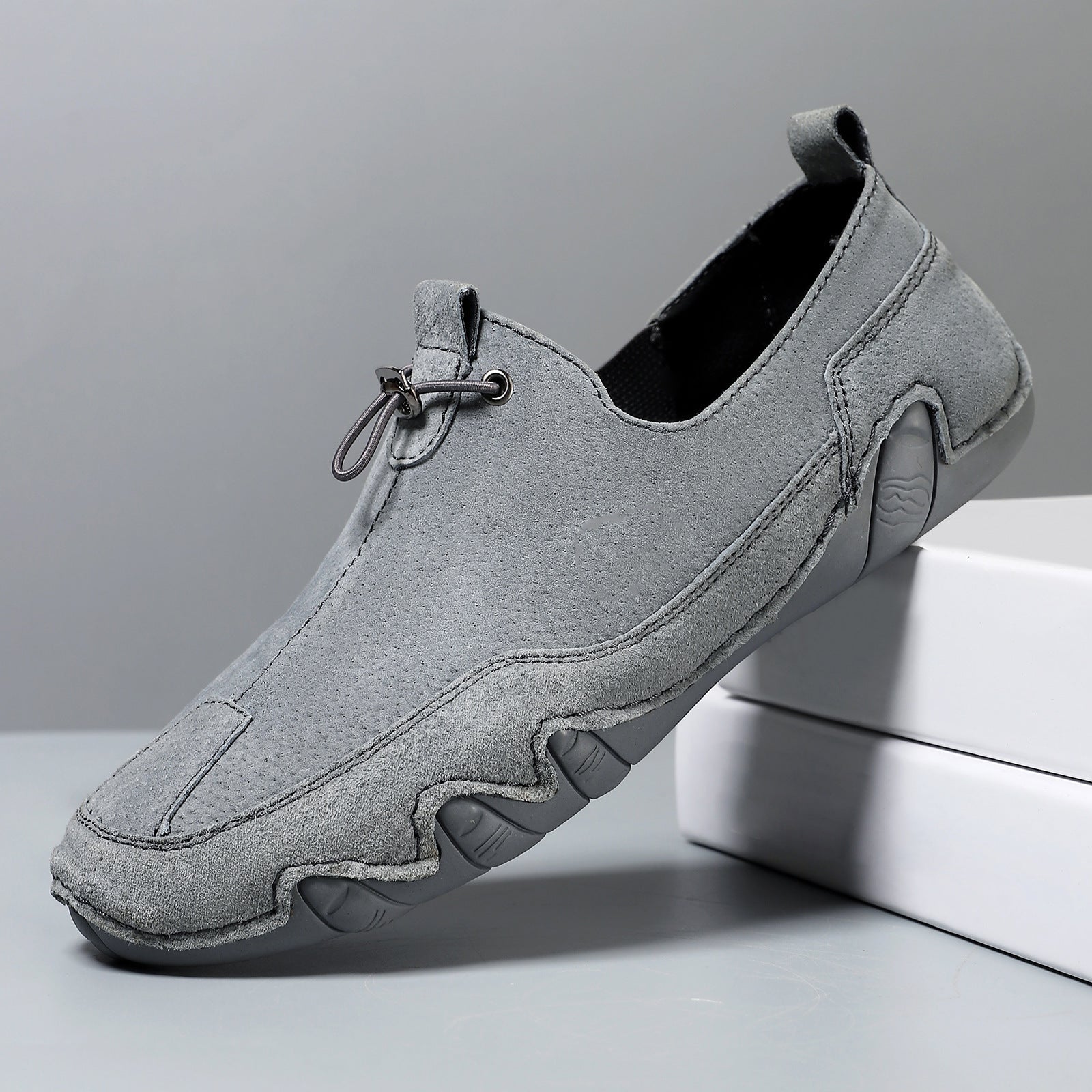 Men's Plus Size Sports Genuine Leather Leather Shoes - Elora Moda