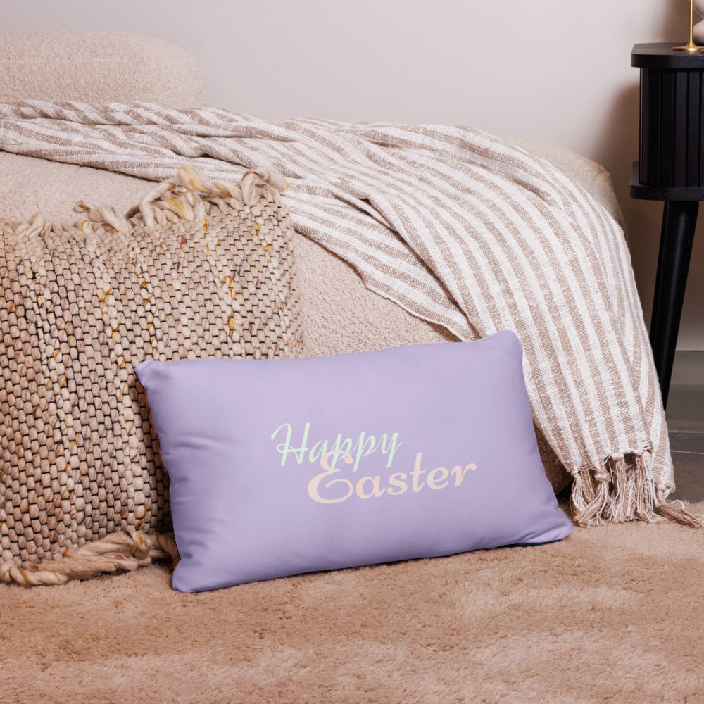Surreal Easter Decorative Pillow | Unique Easter Throw Pillow | Spring Home Decor for Festive Celebrations & Gift Ideas - Elora Moda
