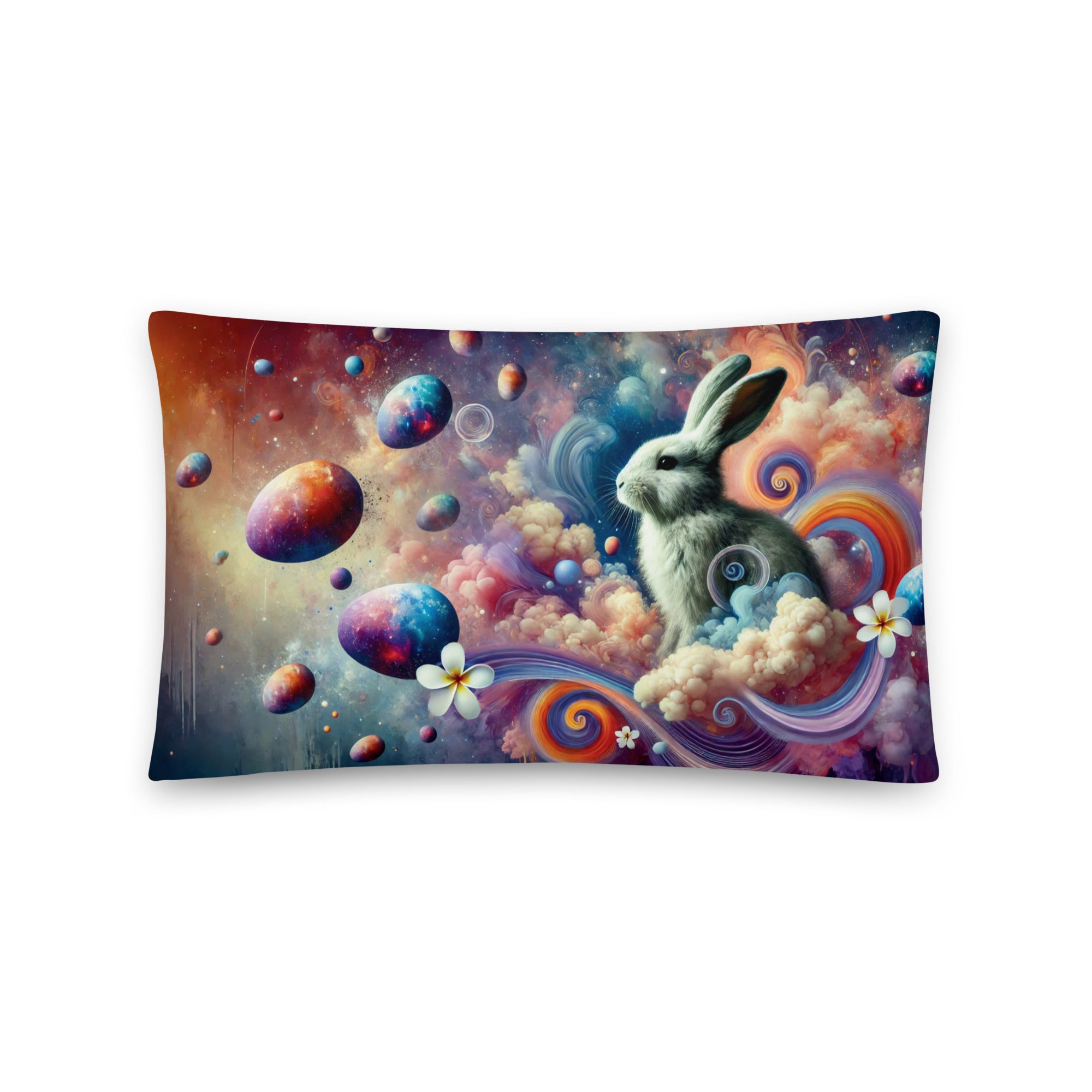 Surreal Easter Decorative Pillow | Unique Easter Throw Pillow | Spring Home Decor for Festive Celebrations & Gift Ideas - Elora Moda