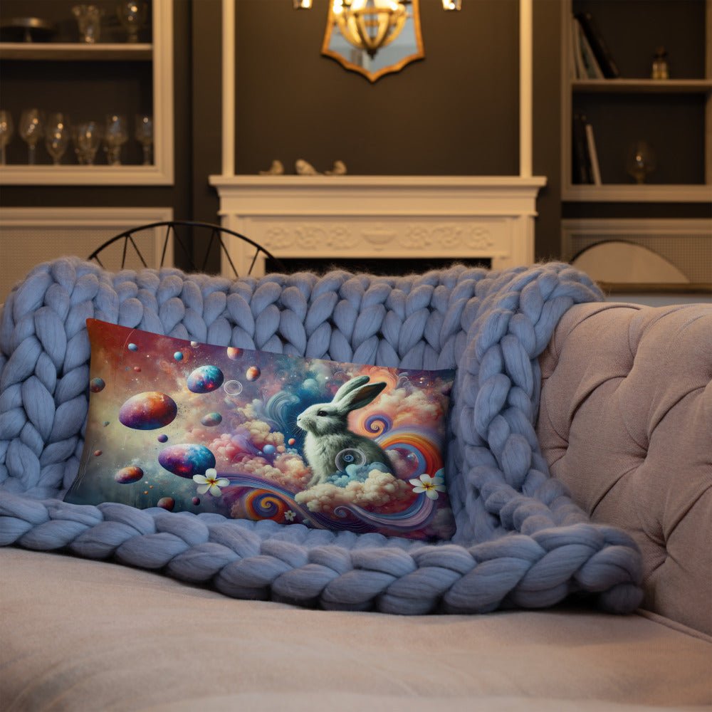 Surreal Easter Decorative Pillow | Unique Easter Throw Pillow | Spring Home Decor for Festive Celebrations & Gift Ideas - Elora Moda