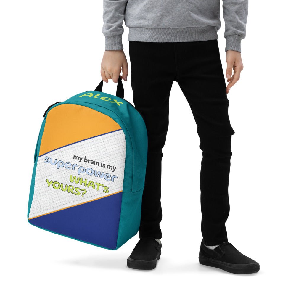 School Backpack - Brain Power - Personalize it - Elora Moda