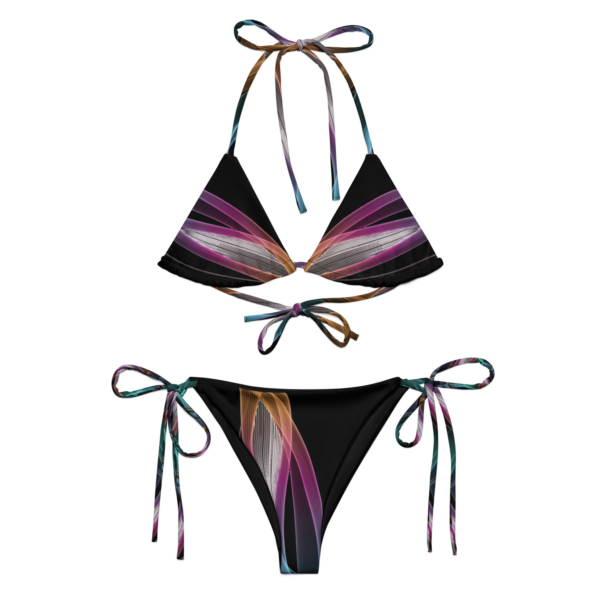 Swimwear for Women, Sapphire String Bikini | Sexy Beachwear, Adjustable Tie Sides, Hot Summer Fashion, Comfortable Fit & Bold Style - Elora Moda