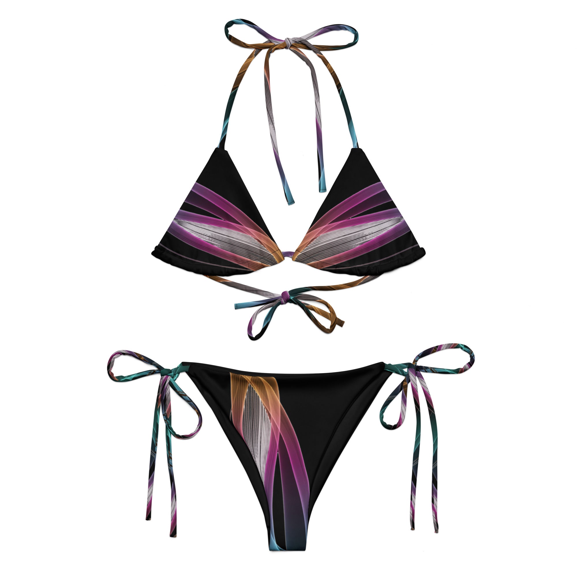 Swimwear for Women, Sapphire String Bikini | Sexy Beachwear, Adjustable Tie Sides, Hot Summer Fashion, Comfortable Fit & Bold Style - Elora Moda
