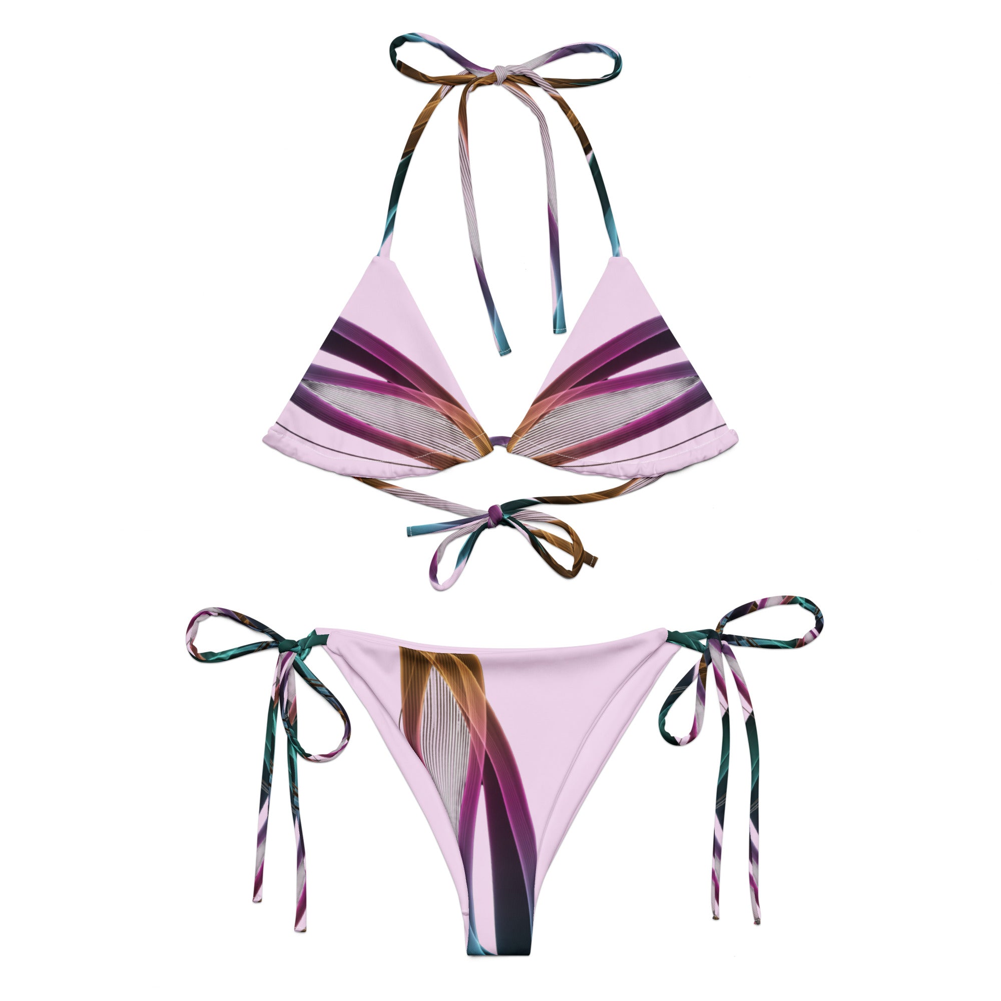 String Bikini - The Maui | Trendy Beach Wear, Adjustable Ties, Sexy Summer Swimwear, Perfect for Vacations & Poolside - Elora Moda
