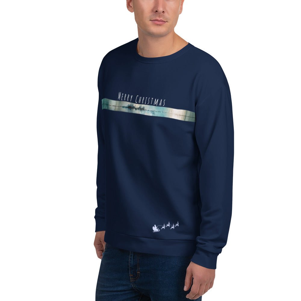 Christmas shirt long sleeve | Navy - Elora Moda