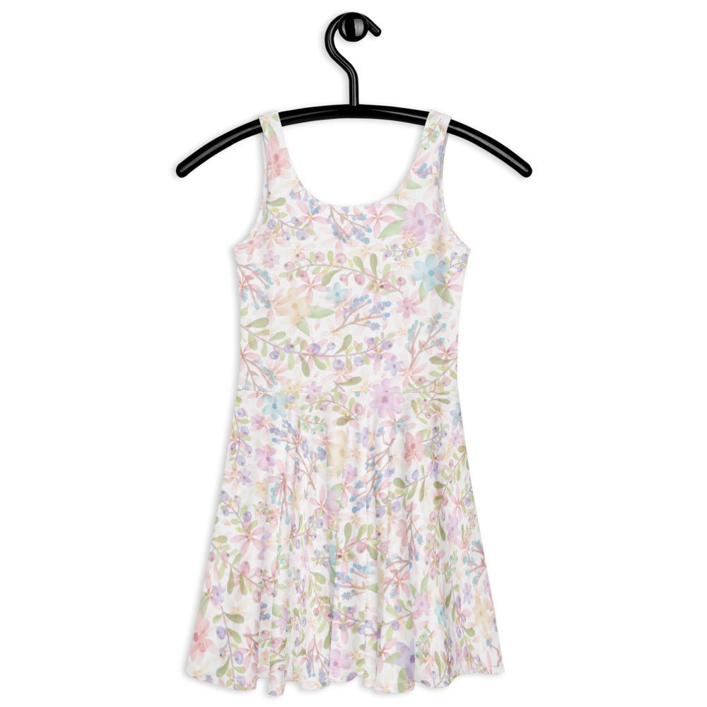 Floral Skater Dress, Cute & Stylish, Perfect for Parties, Beach or Everyday - Elora Moda