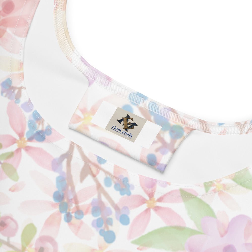Floral Skater Dress, Cute & Stylish, Perfect for Parties, Beach or Everyday - Elora Moda