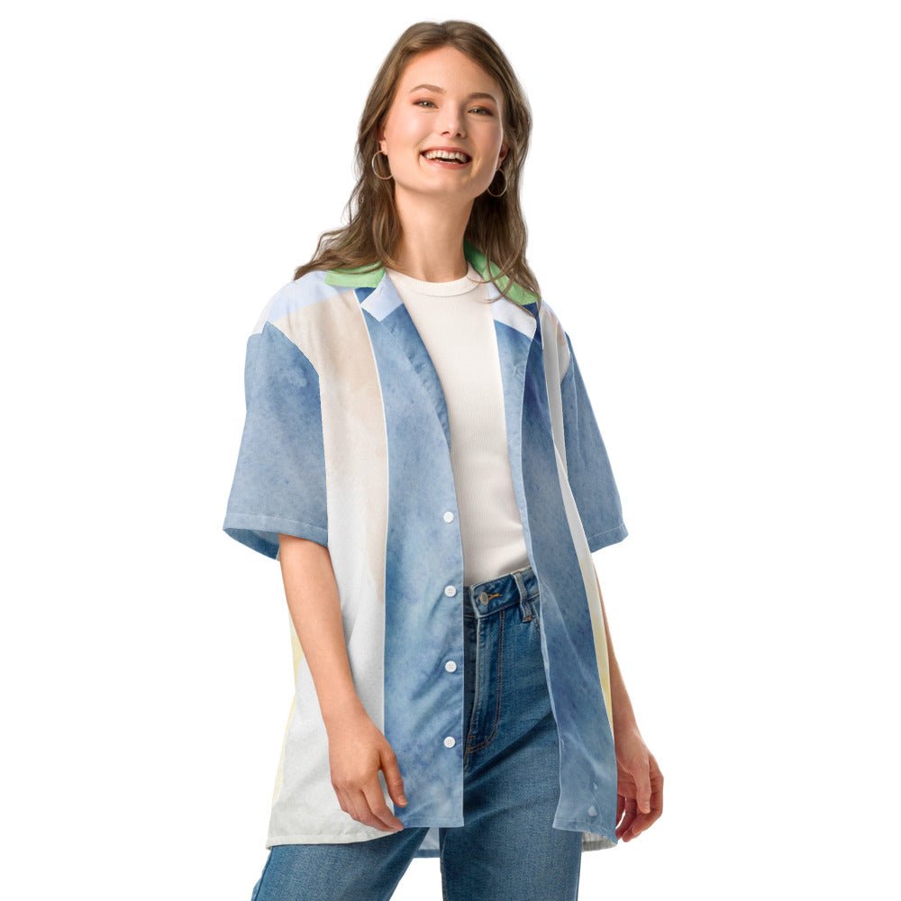 Women Spring & Summer Button Shirt Short Sleeve - Elora Moda