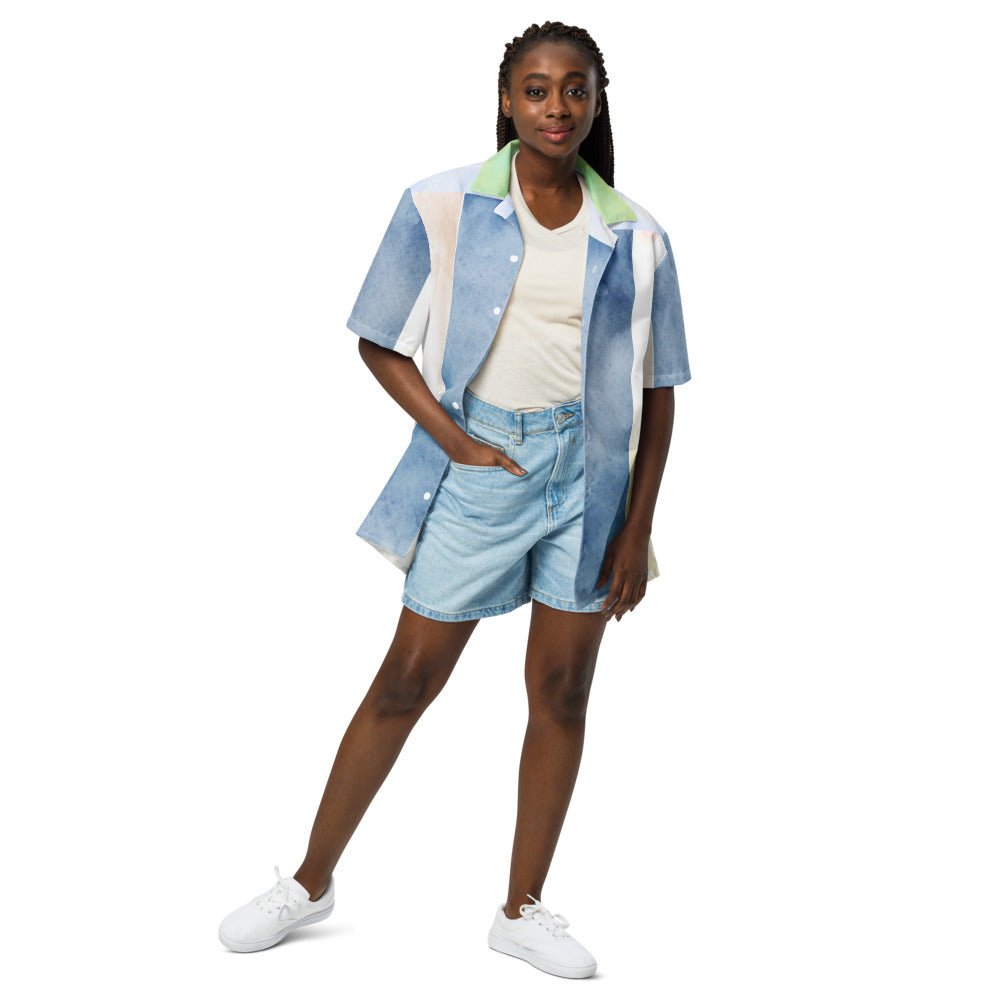 Women Spring & Summer Button Shirt Short Sleeve - Elora Moda