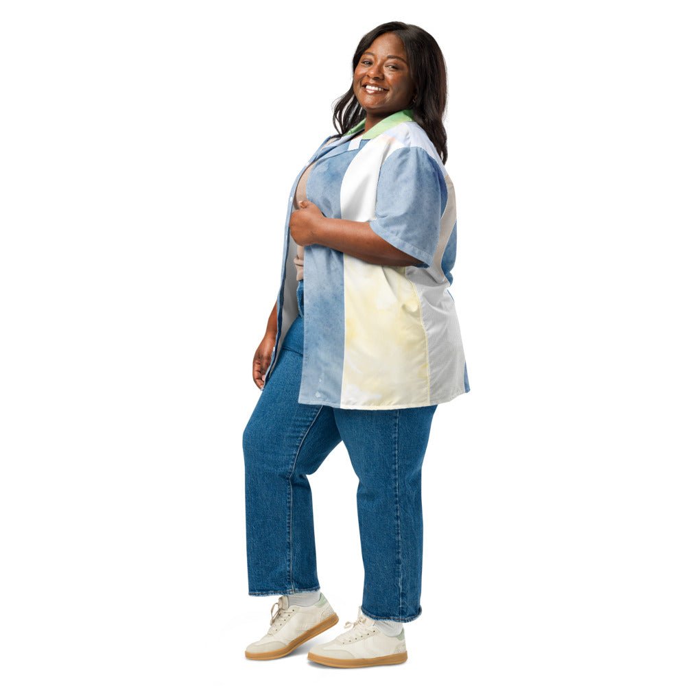 Women Spring & Summer Button Shirt Short Sleeve - Elora Moda