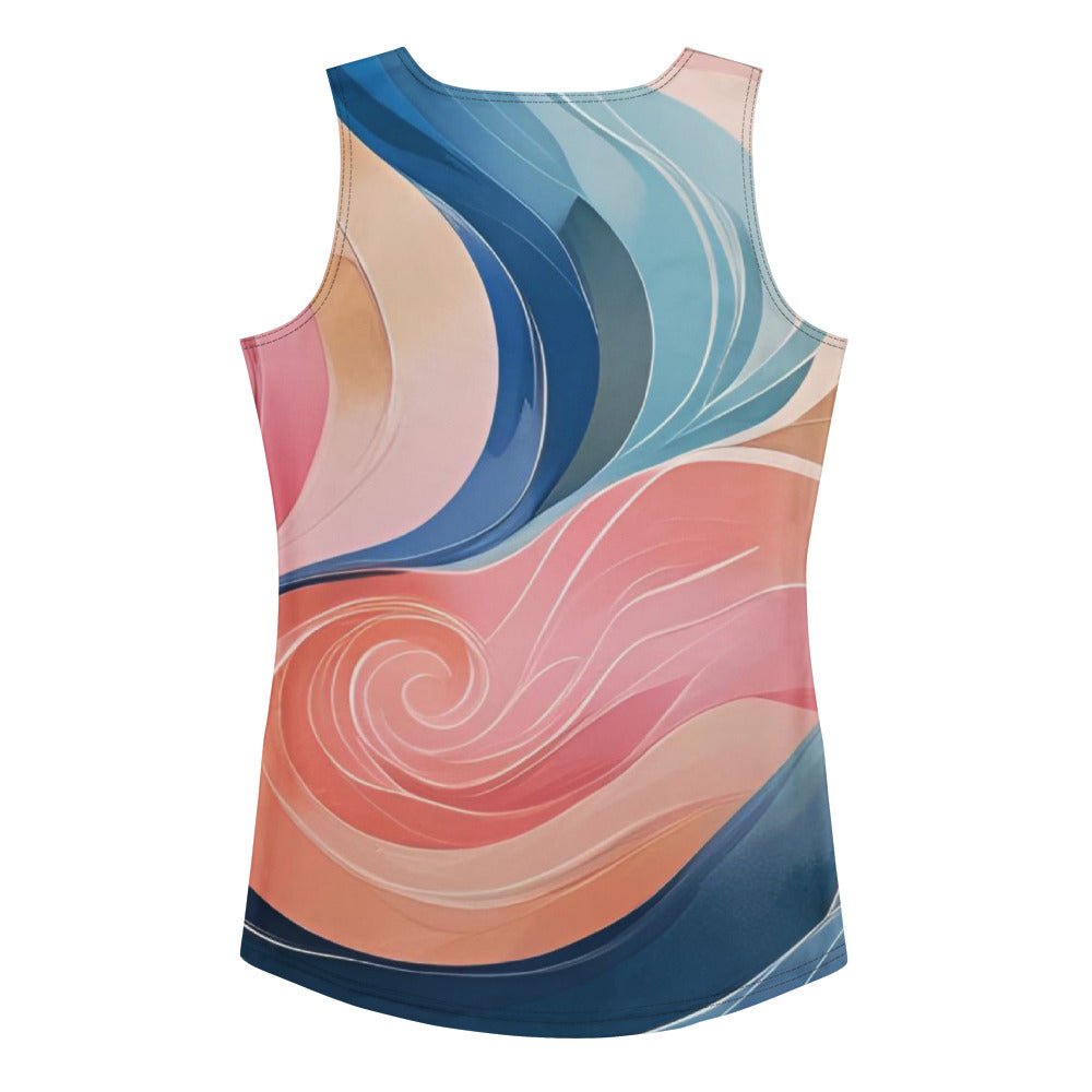 Yoga Top, Sublimation Tank Top, Lightweight Custom Printed Sleeveless Shirt, Comfortable Summer Activewear Tee - Elora Moda