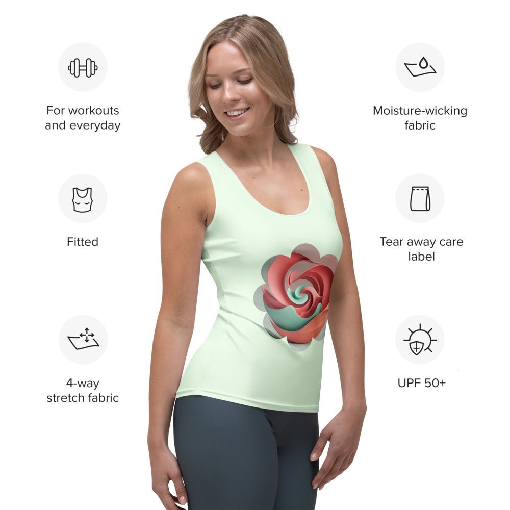 Yoga Top Women’s Sublimation Tank Top Sleeveless Lightweight Breathable Custom Printed Activewear Summer Shirt - Elora Moda