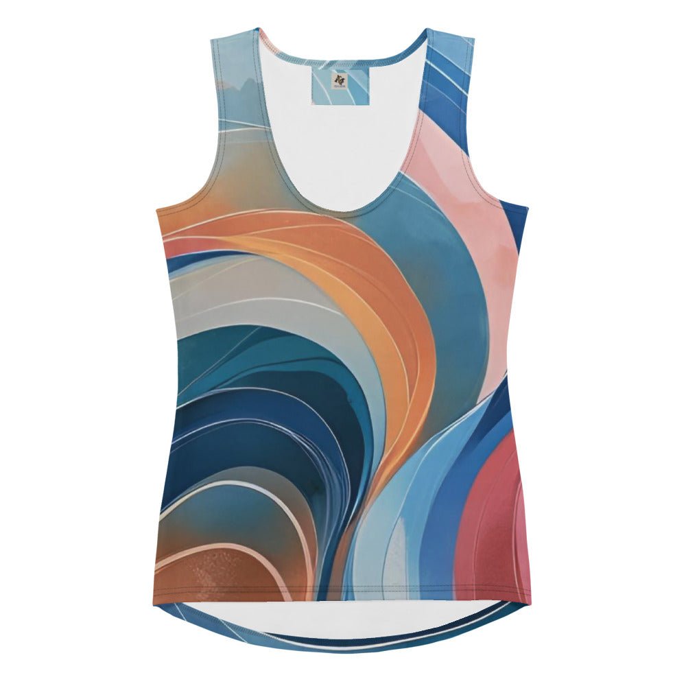 Yoga Top, Sublimation Tank Top, Lightweight Custom Printed Sleeveless Shirt, Comfortable Summer Activewear Tee - Elora Moda