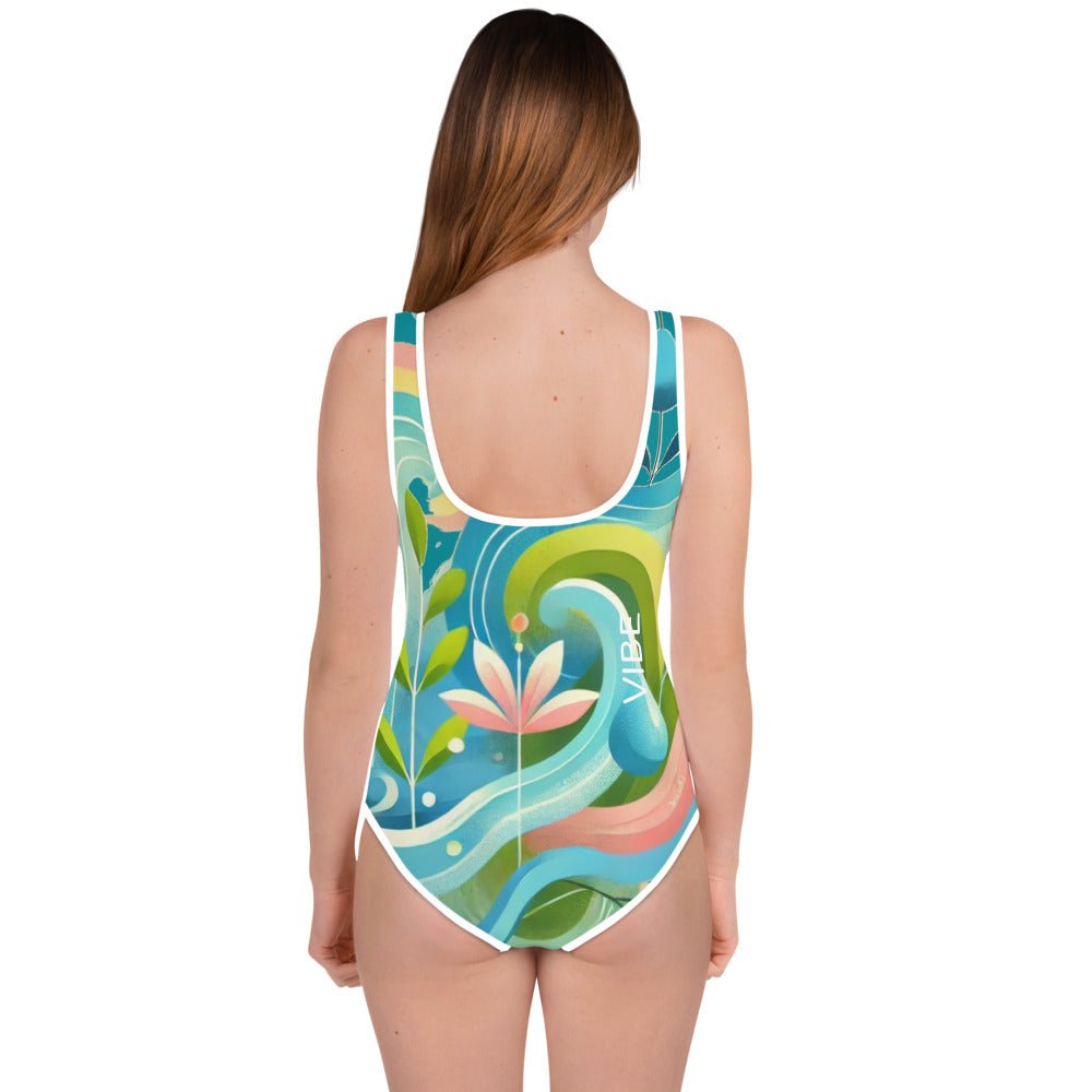 Youth Swimsuit Kids - The VIBE: Trendy Kids Swimsuit, UV Protection, Quick - Dry Fabric, Fun Summer Style & Comfort - Elora Moda
