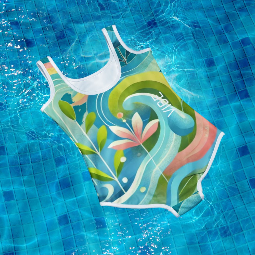 Youth Swimsuit Kids - The VIBE: Trendy Kids Swimsuit, UV Protection, Quick - Dry Fabric, Fun Summer Style & Comfort - Elora Moda