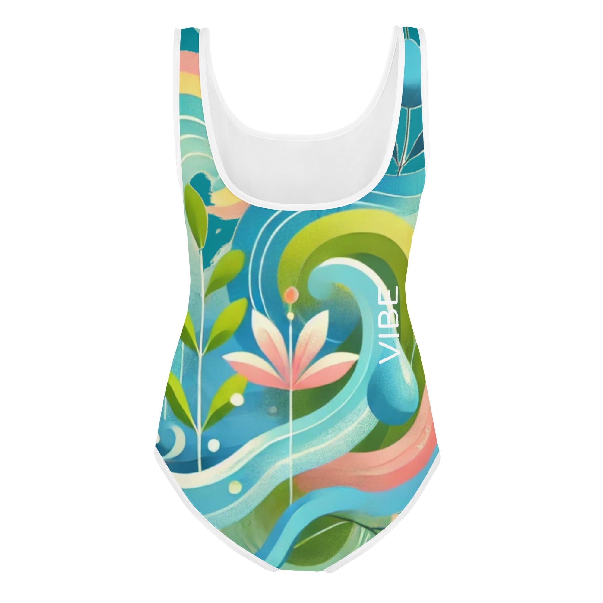 Youth Swimsuit Kids - The VIBE: Trendy Kids Swimsuit, UV Protection, Quick - Dry Fabric, Fun Summer Style & Comfort - Elora Moda
