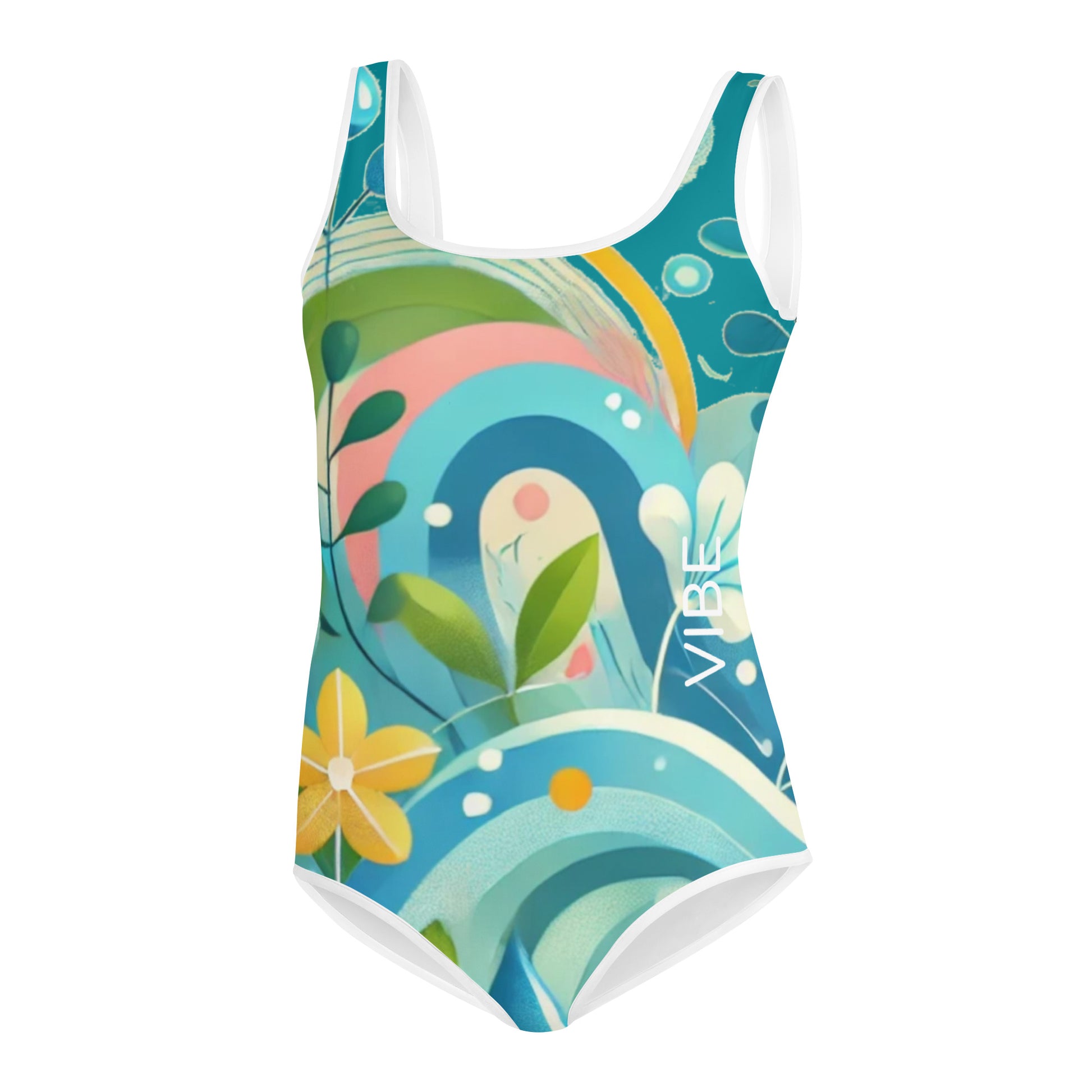 Youth Swimsuit Kids - The VIBE: Trendy Kids Swimsuit, UV Protection, Quick - Dry Fabric, Fun Summer Style & Comfort - Elora Moda