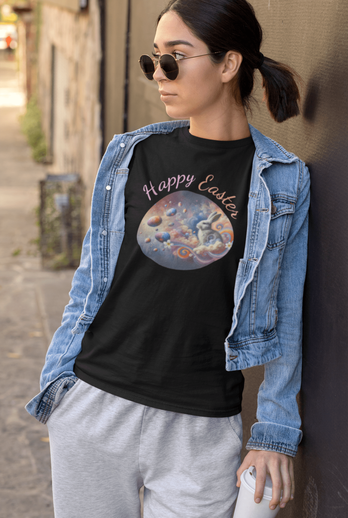 Easter Tee for Women - Relaxed T-Shirt, Cute Easter Gifts 2025, Spring Fashion Top, Holiday Apparel, Gift for Her - Elora Moda
