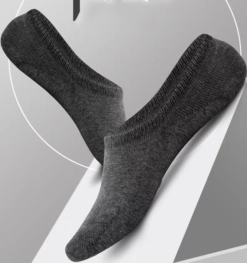 Women's Solid Color Silicone Low Top Invisible Socks - Elora Moda