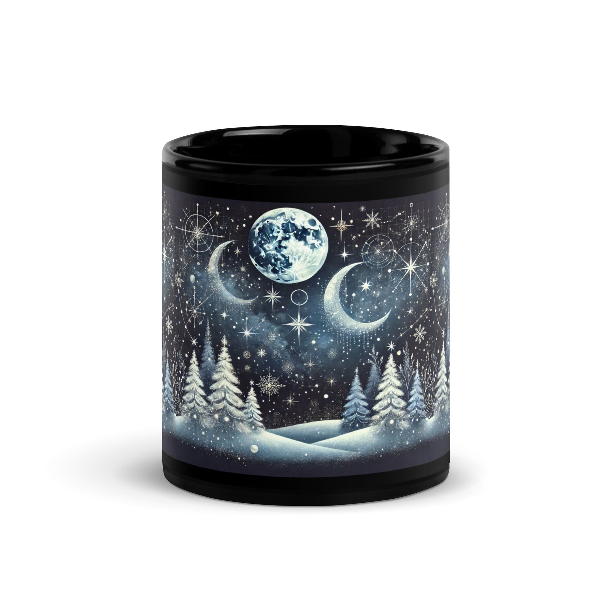 Black Glossy Mug - Elora Moda