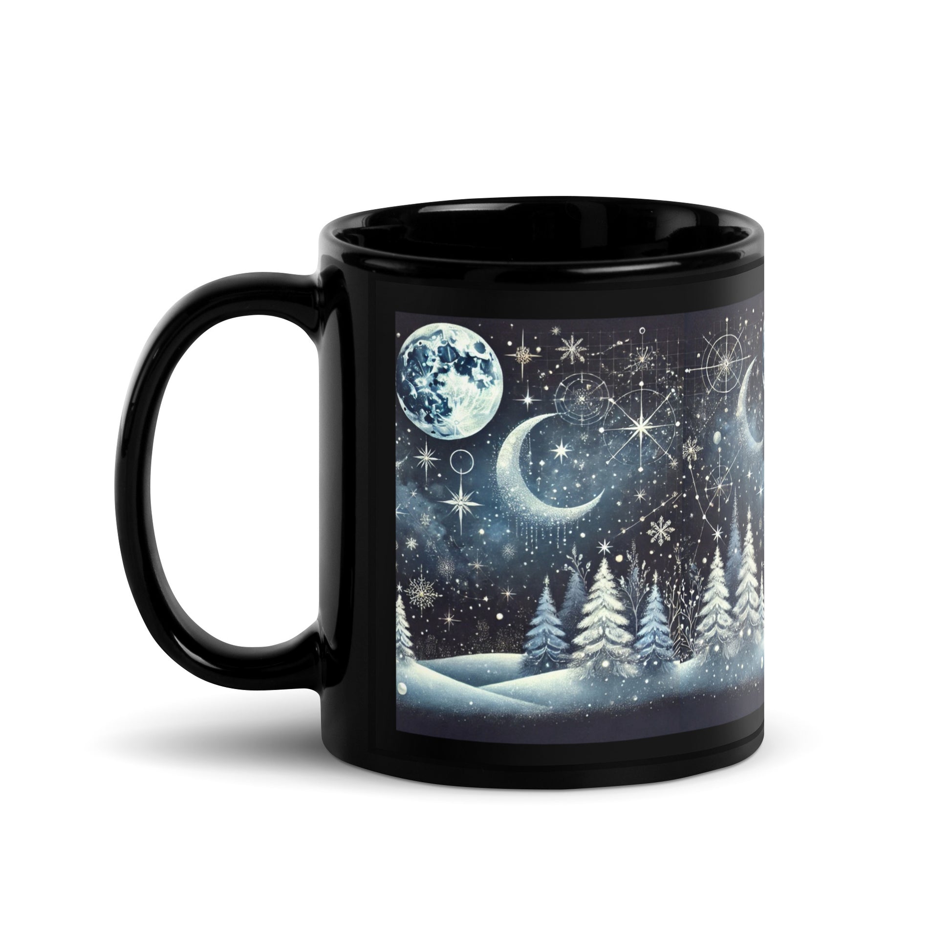Black Glossy Mug - Elora Moda