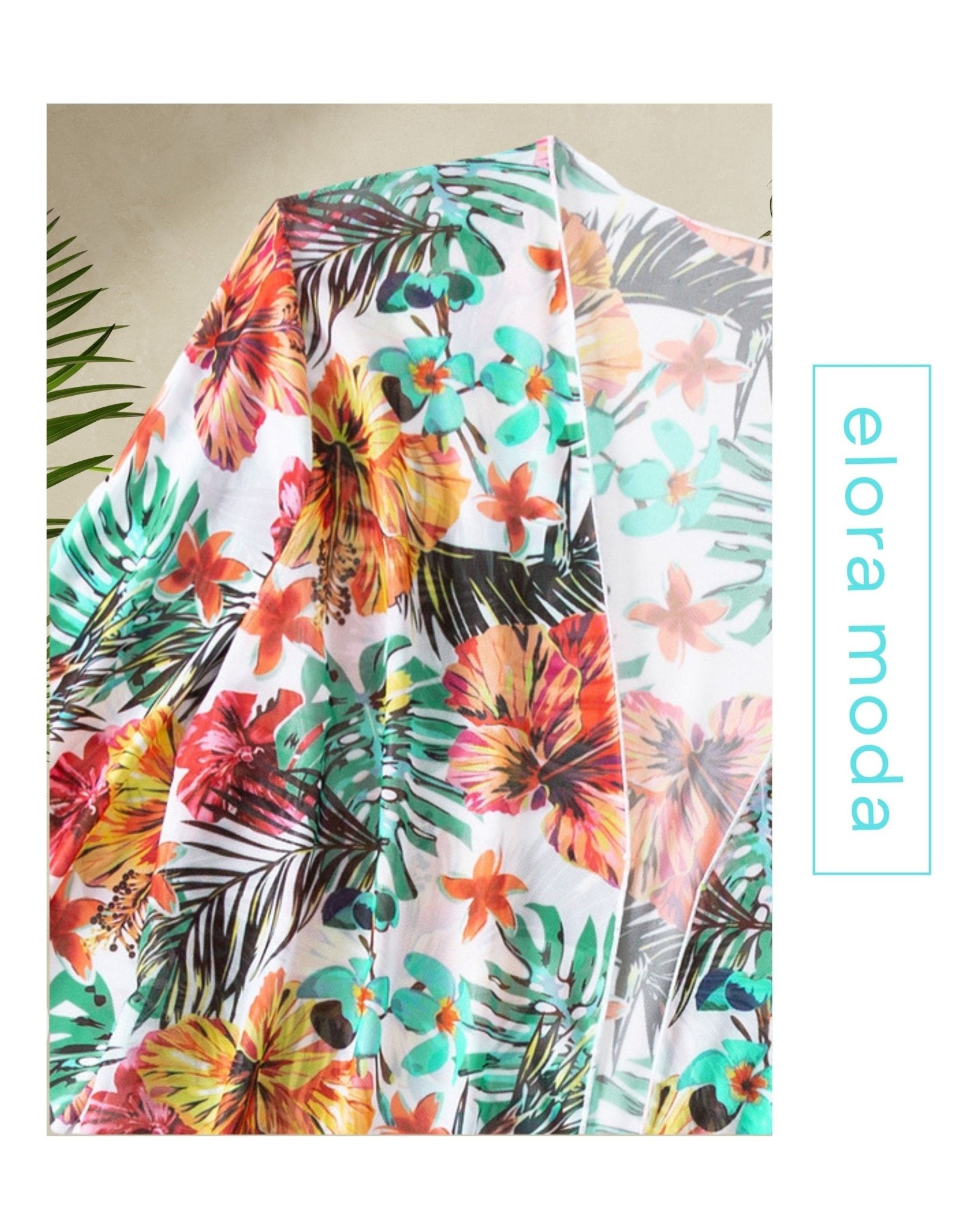 Women's Long Blouse Split Bikini Plus Size Suit - Elora Moda