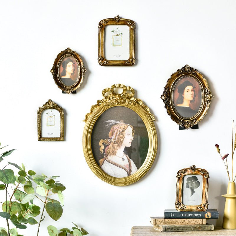 Photo Frame American Retro Resin Wall Hanging - Elora Moda