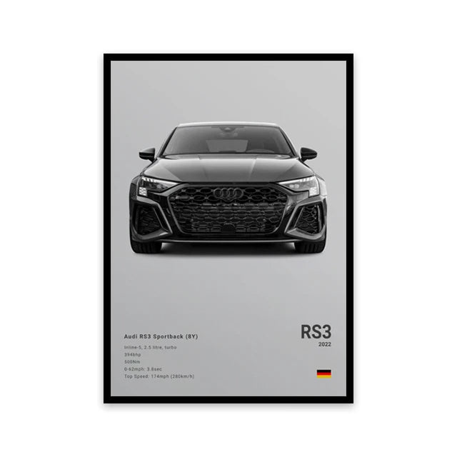 Car Wall Art Canvas - Elora Moda
