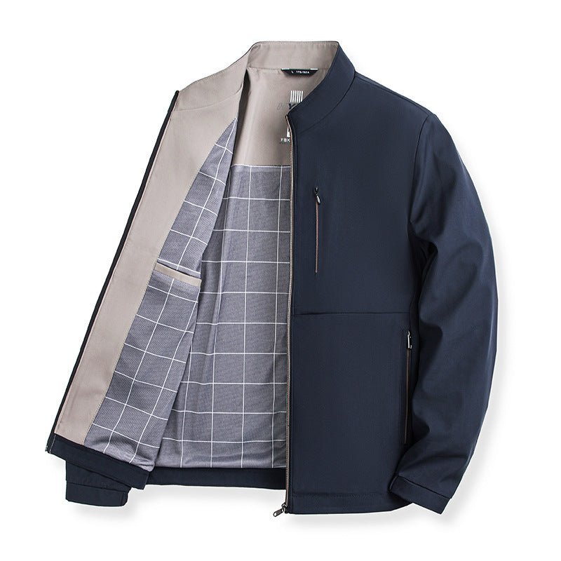 Men's Solid Color Jacket High - grade Trendy Casual - Elora Moda