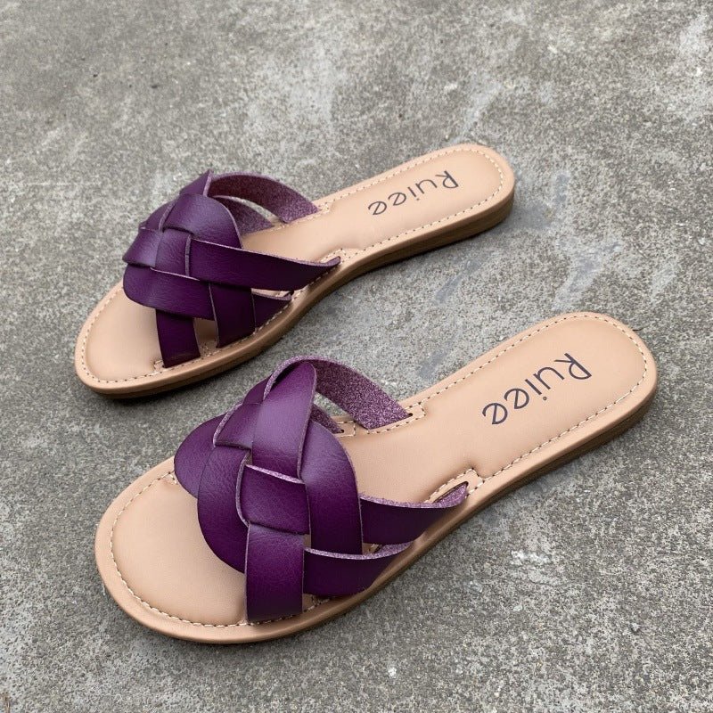 High - grade Flat Slippers For Women Summer - Elora Moda