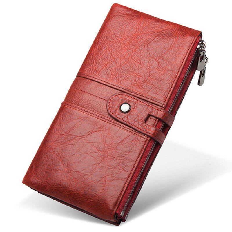 Really Multi - card Leather Men's Wallet Business Casual Long - Elora Moda