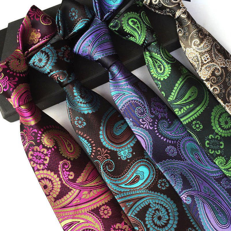 Men's Ties European And American Style Paisley Jacquard - Elora Moda