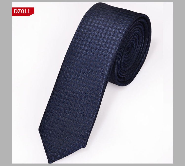 British Style Polyester Yarn Dyed Male 5cm Narrow Tie - Elora Moda