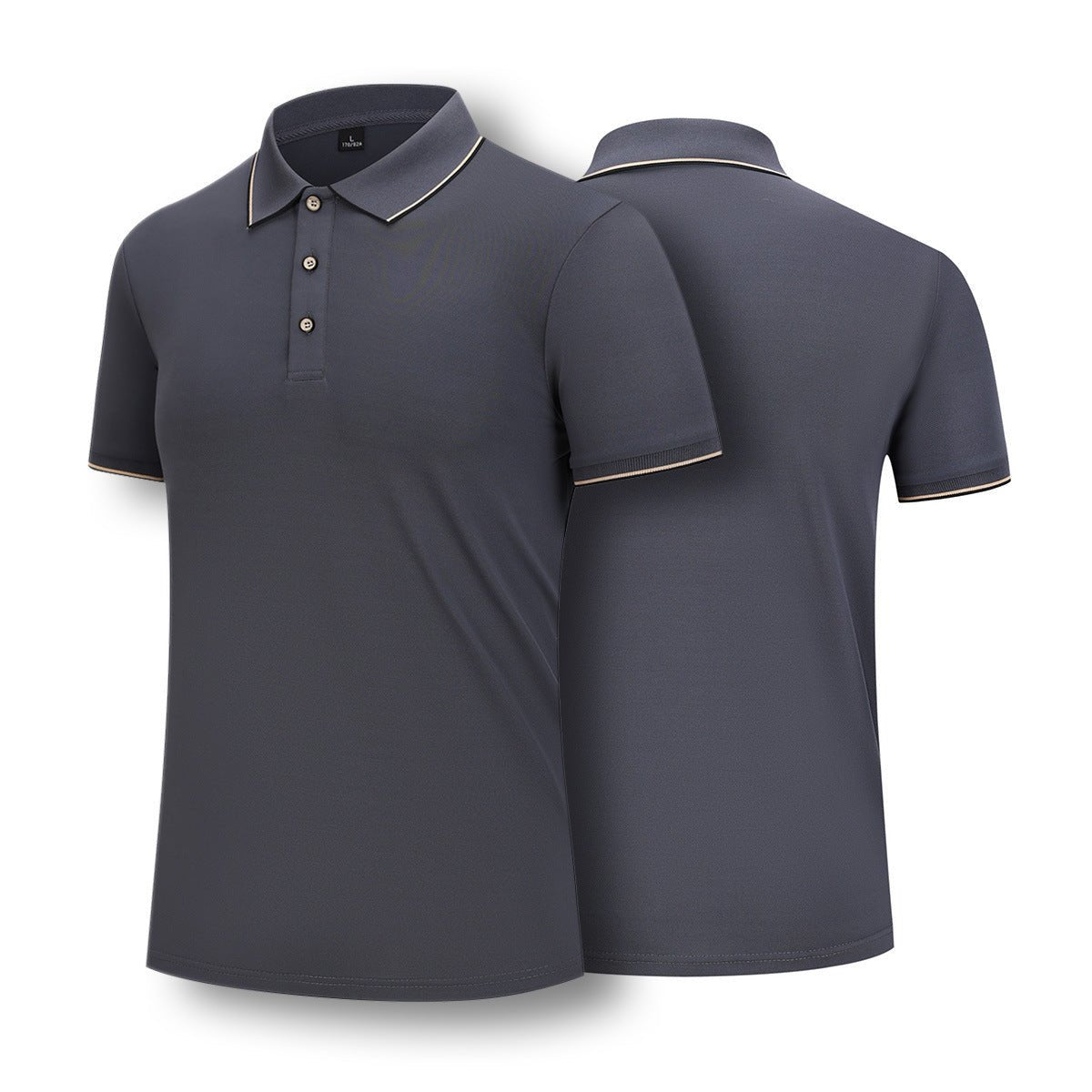 Men Ice Silk Lapel Polo Shirt - Elora Moda