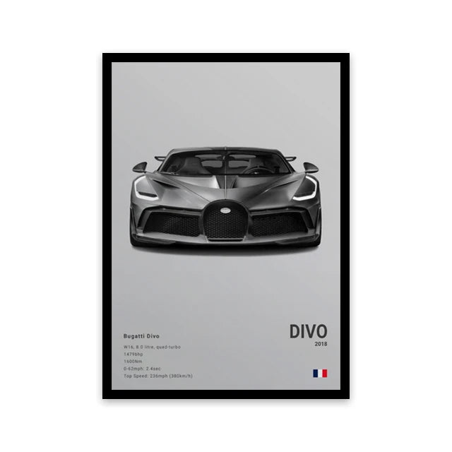Car Wall Art Canvas - Elora Moda