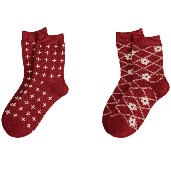 Printing Keep Warm Winter Women Socks - Elora Moda
