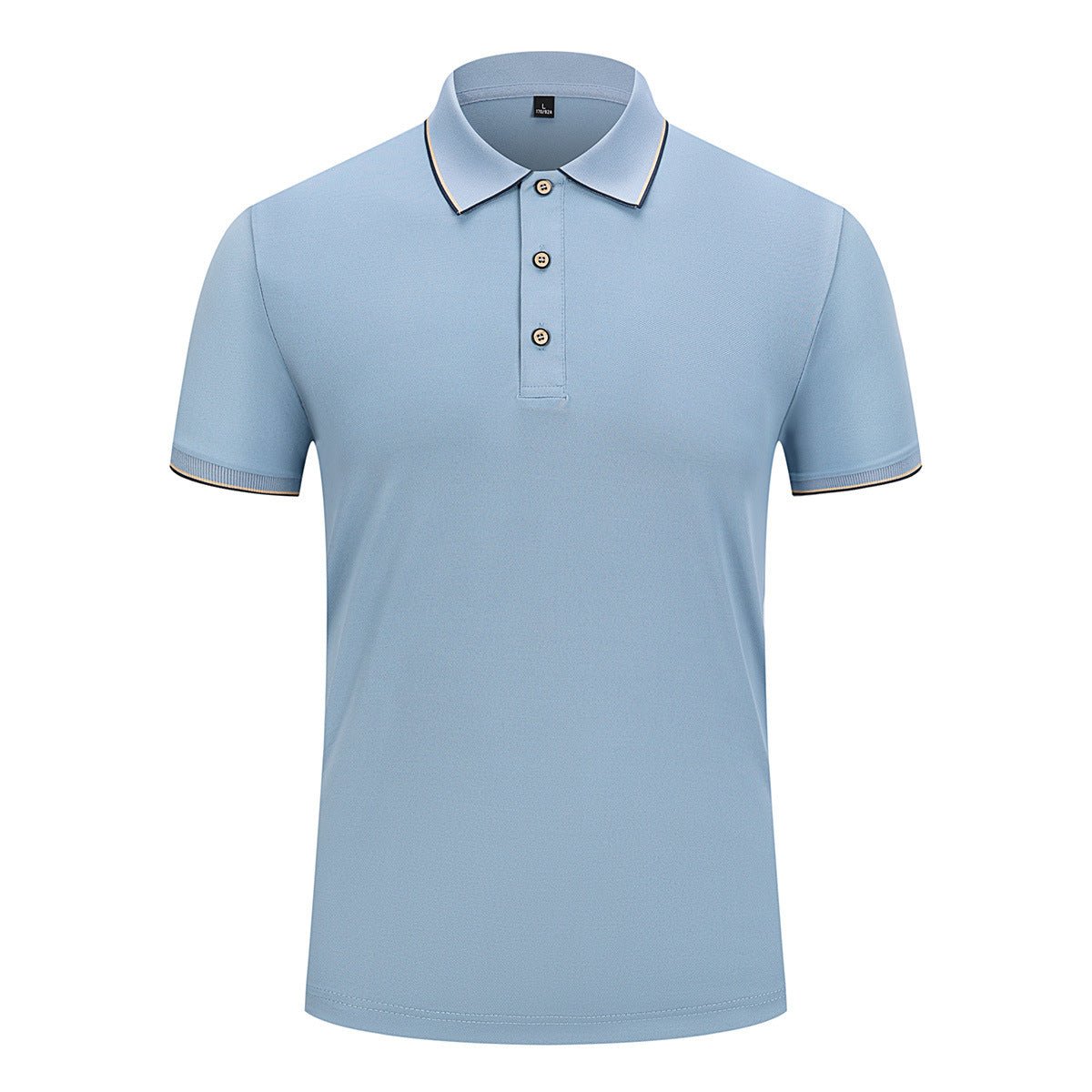 Men Ice Silk Lapel Polo Shirt - Elora Moda