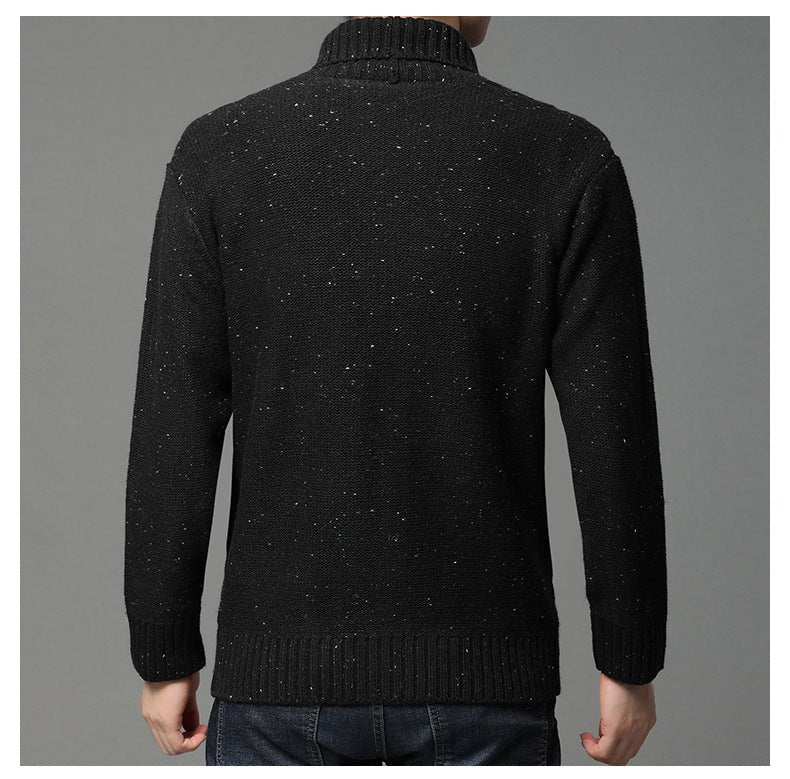 Men's Cardigan Knitted Jacquard Autumn And Winter - Elora Moda